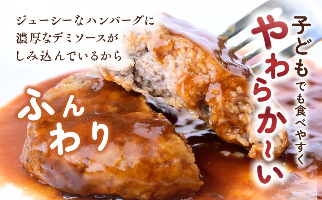 【定期便12回】本格デミグラス ハンバーグ 180g×13個 計2.3kg | 冷凍 小分け ハンバーグ デミグラスソース 牛 豚 惣菜 お弁当 おかず 粗びき レンジ レンチン 温めるだけ 簡単調理 小分け 茨城県 龍ケ崎市