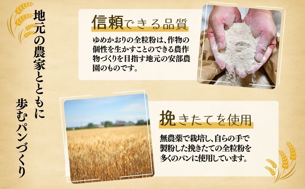 ＜12ヵ月定期便＞茨城県産小麦粉「ゆめかおり」を使用した こだわりのパン詰め合せ9種 全12回