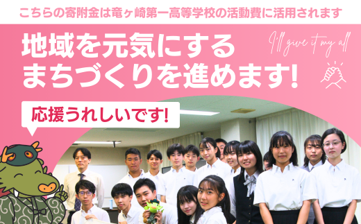 【思いやり型返礼品】母校応援 ふるさと納税 茨城県立竜ヶ崎第一高等学校【寄附金額 2,000円】