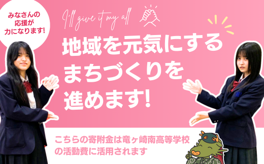 【思いやり型返礼品】母校応援 ふるさと納税 茨城県立竜ヶ崎南高等学校【寄附金額 2,000円】