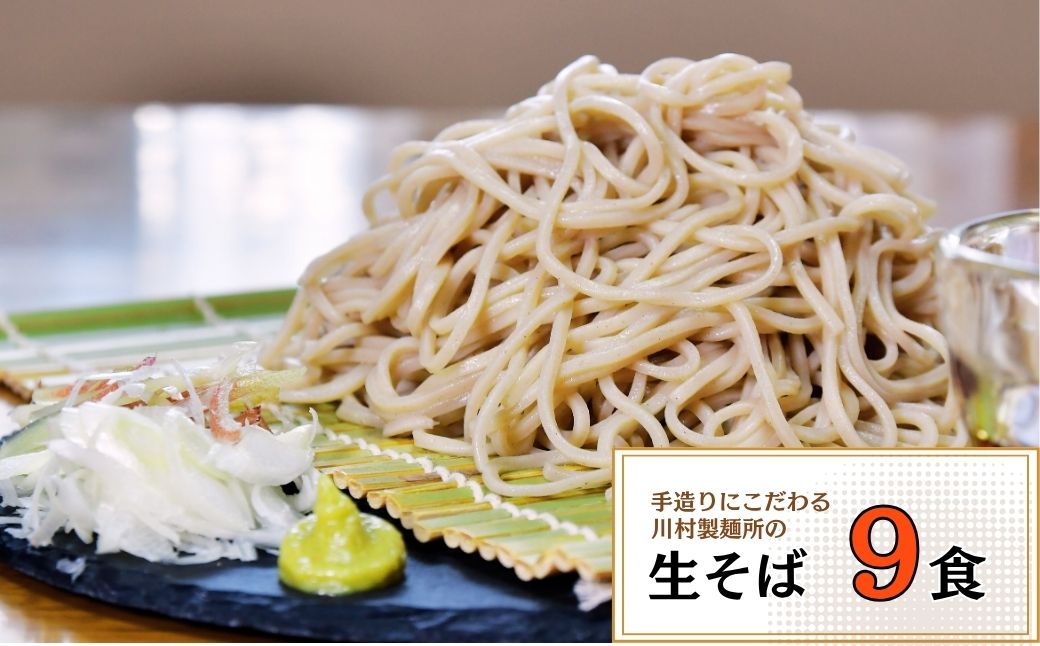 龍ケ崎名物 手造りの生そば[(麺120g×3食・つゆ1パック)×3袋]