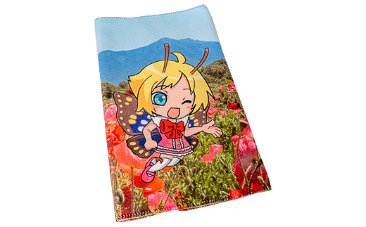 シモンちゃん フェイスタオル昇華転写プリント 【 キャラクタータオル ポリエステル プリントタオル 】