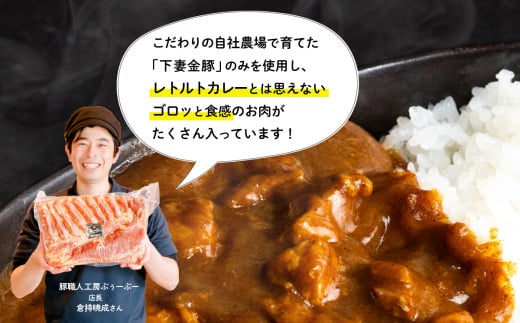 【 極上 】 辛さを選べる 肉屋のお肉ゴロゴロ カレー （ 約200g × 8パック ） 中辛 【 金豚 カレー カレーライス カレー 豚肉 ポークカレー レトルト ポーク カレールー 】 中辛 | 10,000円