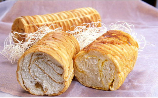 手づくり パン 「 切株 」 ３本セット 【 粉とクリーム 粉クリ のどごし パン メープル しっとり  菓子パン スイーツ クリーム ケーキ 】