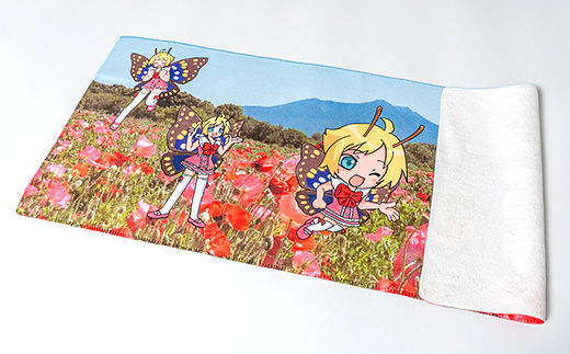 シモンちゃん フェイスタオル昇華転写プリント 【 キャラクタータオル ポリエステル プリントタオル 】