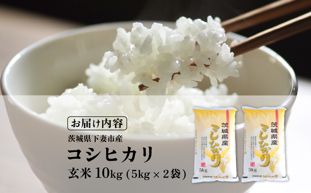 【最短7日発送】玄米 コシヒカリ 10kg 茨城県下妻市産 【 お米 米 ご飯 こめ コシヒカリ 令和7年産 茨城県産 】 玄米コシヒカリ10kg | 17,000円
