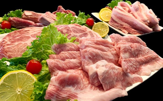 国産豚肉 焼肉用セット 2.3kg （ 小分け 真空包装 ）【 下妻工場直送 】【 豚肉 パック  小分け  焼肉 サムギョプサル 豚トロ 便利 国産 料理 ポーク ぶたにく 国産豚 マルリン 】