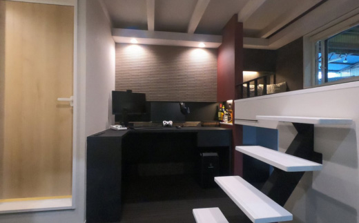 e-sports VILLA THE ROOM  ( スマートモデューロ ）【 ムービングハウス 家 住宅 仮設住宅 木造 トレーラーハウス ホテル 小屋 物置 ゲーム  eスポーツ】