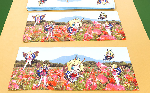 シモンちゃん フェイスタオル昇華転写プリント 【 キャラクタータオル ポリエステル プリントタオル 】