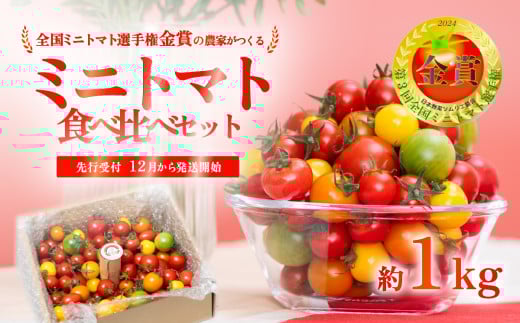 【 先行受付 】 ミニトマト 食べ比べセット 1kg ミニトマト 選手権 「 金賞 」 農家がつくる 【 10種以上 国産 旬 フルーツトマト 高糖度 カラフル 10000円以下 】 12月月内発送 | 9,000円