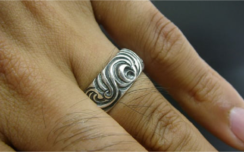 swirl ring スワール リング｜ 指輪 シルバー アクセサリー 渦 砂漠 砂 モチーフ 925 ハンドメイド 選べる サイズ ジュエリー アクセ ファッション 人気 シンプル ギフト プレゼント 年末年始 お中元 お歳暮 内祝い 快気祝い