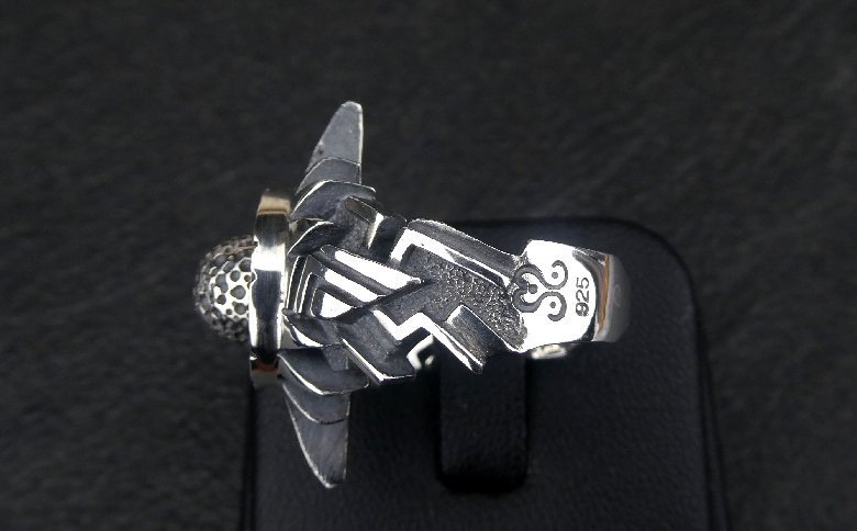 Small  black  sun  ring スモール ブラック サン リング ｜ 指輪 黒い 太陽 を イメージ した リング シルバー アクセサリー ブラック 黒 太陽 モチーフ 925 ハンドメイド 選べる サイズ ジュエリー アクセ ファッション 人気 シンプル ギフト プレゼント 年末年始 お中元 お歳暮 内祝い 快気祝い