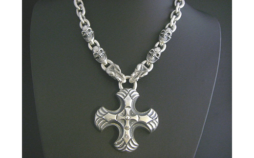 Triple cross necklace