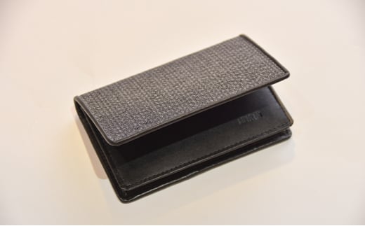 【いしげ結城紬】結城紬　名刺入れ【縞】0684