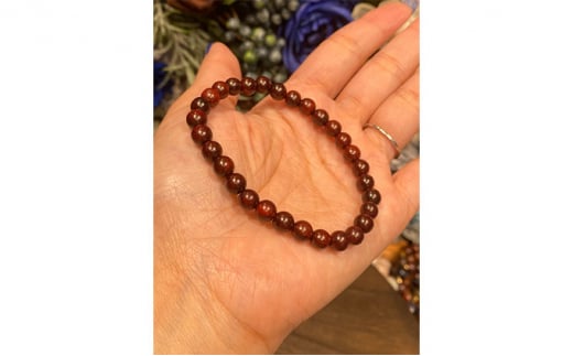 赤檀ブレスレット　16cm0789