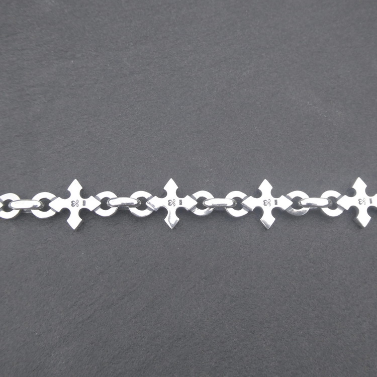 puzzle cross Bracelet パズル クロス ブレスレット ｜ 腕輪 シルバー アクセサリー 十字架 モチーフ 925 ブレス ハンドメイド ジュエリー アクセ ファッション 人気 シンプル ギフト プレゼント 年末年始 お中元 お歳暮 内祝い 快気祝い