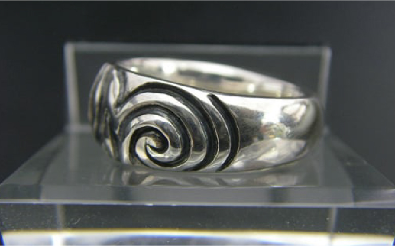 swirl ring スワール リング｜ 指輪 シルバー アクセサリー 渦 砂漠 砂 モチーフ 925 ハンドメイド 選べる サイズ ジュエリー アクセ ファッション 人気 シンプル ギフト プレゼント 年末年始 お中元 お歳暮 内祝い 快気祝い