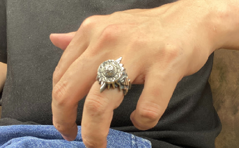 Small  black  sun  ring スモール ブラック サン リング ｜ 指輪 黒い 太陽 を イメージ した リング シルバー アクセサリー ブラック 黒 太陽 モチーフ 925 ハンドメイド 選べる サイズ ジュエリー アクセ ファッション 人気 シンプル ギフト プレゼント 年末年始 お中元 お歳暮 内祝い 快気祝い