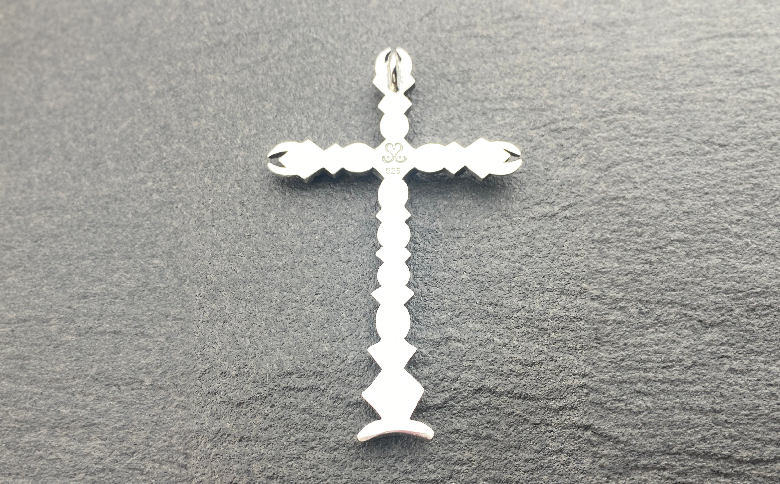 Mechanical cross pendant メカニカル クロス ペンダント ｜ シルバー シルバー925 ハンドメイド 手作り アクセサリー 十字架 モチーフ ペンダントトップ ネックレス チャーム ジュエリー アクセ ファッション 人気 シンプル ギフト プレゼント 年末年始 お中元 お歳暮 内祝い 快気祝い