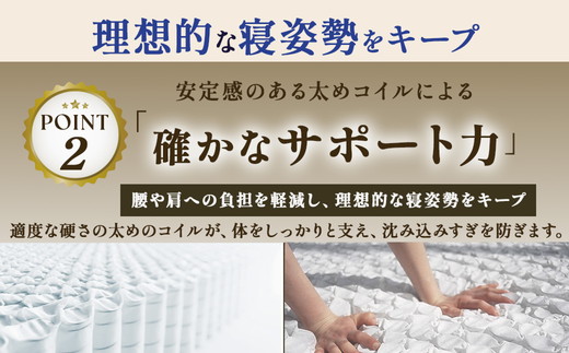 【日本ベッド】ビーズポケットベーシックマットレス11272（セミダブル）