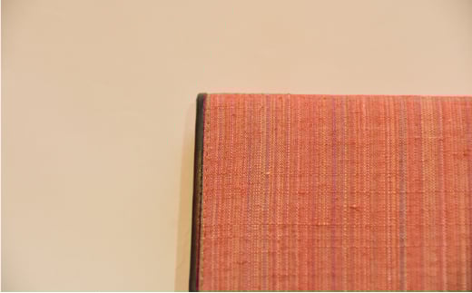 【いしげ結城紬】結城紬　名刺入れ【縞レッド】0684