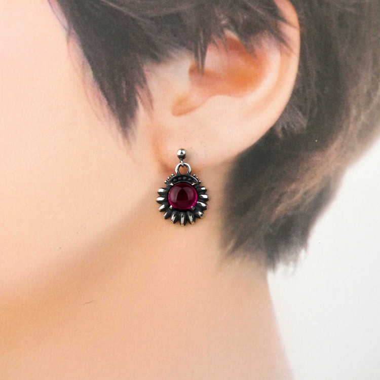 The Phantom Sun pierce ファントム サン ピアス ｜ シルバー アクセサリー 太陽 モチーフ 925 ハンドメイド ジュエリー アクセ ファッション 人気 シンプル ギフト プレゼント 年末年始 お中元 お歳暮 内祝い 快気祝い