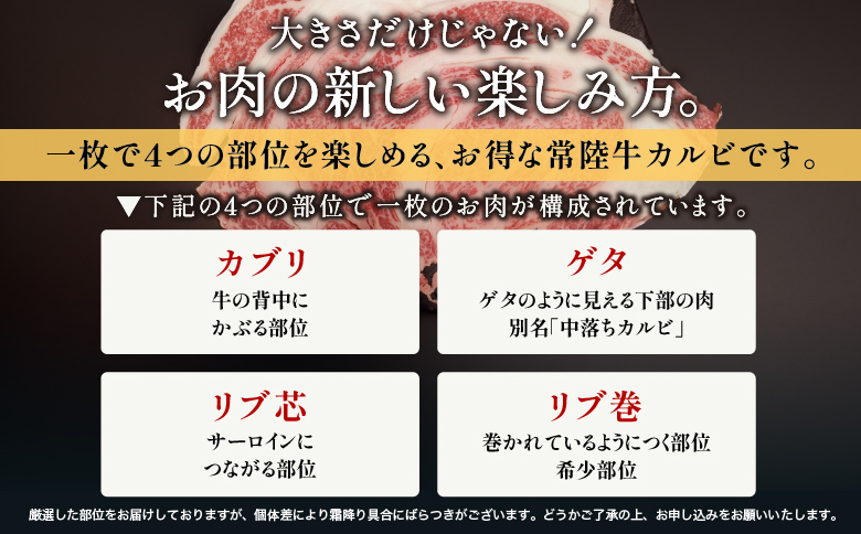【茨城県共通返礼品】茨城県産 ハミデルカルビ300g | カルビ かるび カブリ 部位 ゲタ 中落カルビ リブ芯 リブ巻き 希少部位 高級部位 リブロース 牛肉 牛 大きい とろける 甘み はみでる 食卓 バーベキュー BBQ パーティー