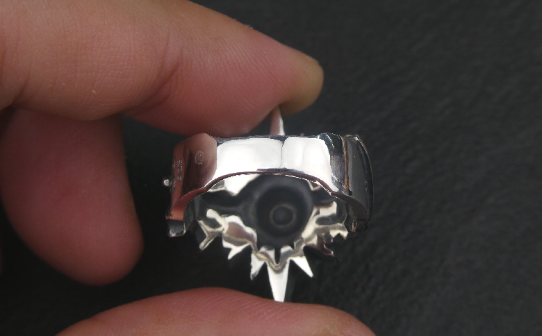 Small  black  sun  ring スモール ブラック サン リング ｜ 指輪 黒い 太陽 を イメージ した リング シルバー アクセサリー ブラック 黒 太陽 モチーフ 925 ハンドメイド 選べる サイズ ジュエリー アクセ ファッション 人気 シンプル ギフト プレゼント 年末年始 お中元 お歳暮 内祝い 快気祝い