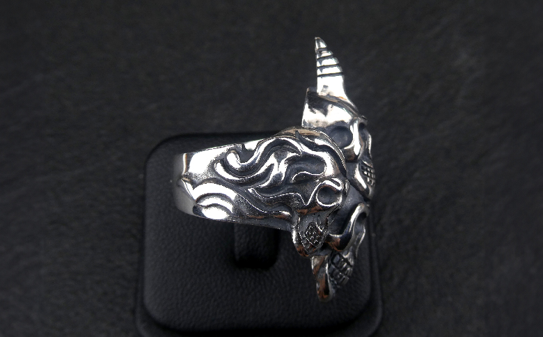 阿修羅 ring リング ｜ 指輪 シルバーリング シルバー シルバー925 スカル ハンドメイド 手作り ゆびわ りんぐ アクセサリー 925 選べる サイズ ジュエリー アクセ ファッション 人気 シンプル ギフト プレゼント 年末年始 お中元 お歳暮 内祝い 快気祝い