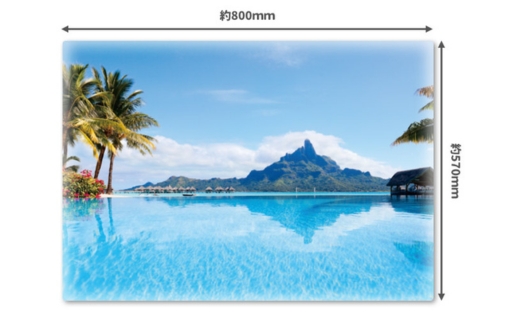 大きいおふろポスター【ボラボラ島】マグネットシート製
