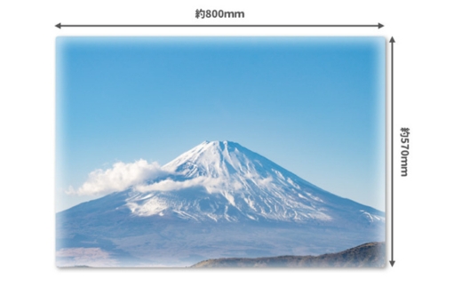 大きいおふろポスター【晴天の富士山】マグネットシート製