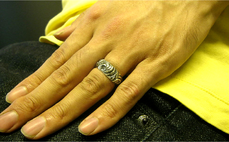 swirl ring スワール リング｜ 指輪 シルバー アクセサリー 渦 砂漠 砂 モチーフ 925 ハンドメイド 選べる サイズ ジュエリー アクセ ファッション 人気 シンプル ギフト プレゼント 年末年始 お中元 お歳暮 内祝い 快気祝い