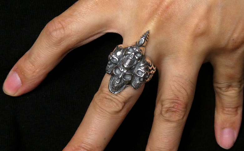 阿修羅 ring リング ｜ 指輪 シルバーリング シルバー シルバー925 スカル ハンドメイド 手作り ゆびわ りんぐ アクセサリー 925 選べる サイズ ジュエリー アクセ ファッション 人気 シンプル ギフト プレゼント 年末年始 お中元 お歳暮 内祝い 快気祝い
