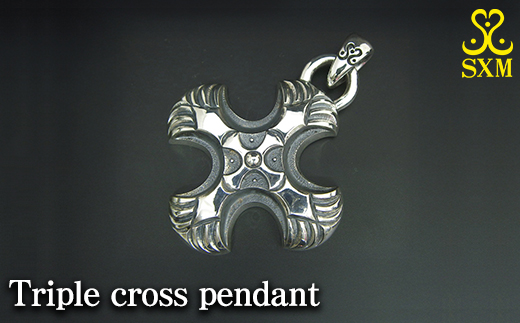 Triple cross pendant