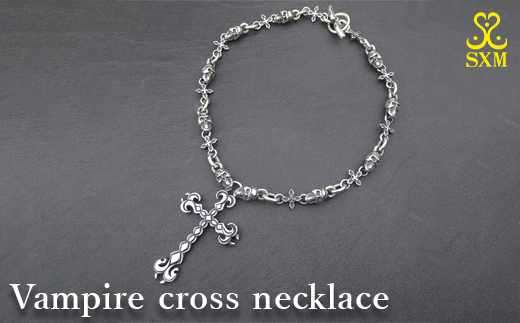 Vampire cross necklace