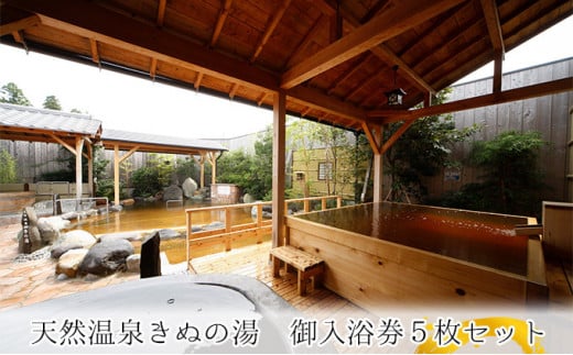 常総市　ふるさと御入浴券(5枚セット)