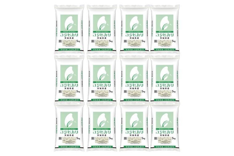 超便利【6ヶ月定期便】計60kg 　令和7年産 茨城県産 コシヒカリ10kg×6回分【お米 コメ こめ こしひかり】(AL262)