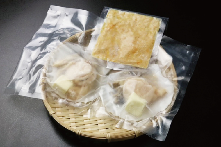 海底焼き＜秘伝あん肝ホタテバター焼き＞【ふるさと納税 北茨城市 海の幸 海鮮 あんこう 名物 あん肝 美味しい 濃厚】(AM212)