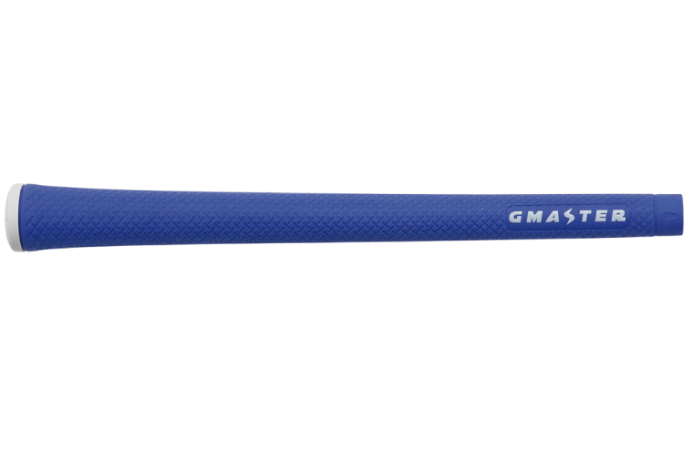 【10本セット】GMASTER GOLFGRIP(スタンダード　49g±1　バックライン無)　ロイヤルブルー×ホワイトト【ゴルフ ゴルフグリップ 高精度 スタイリッシュ グリップ 国産 国内生産】（CW012）