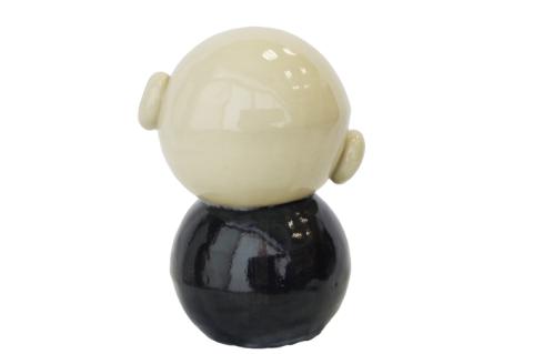 ほっこりおじぞうさん（中）丸耳【インテリア 陶器 おじそうさま 飾り】(BF203)