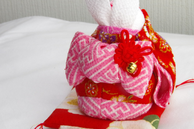 お守りうさぎ【うさぎ おまもり 人形 手作り】(CF201)