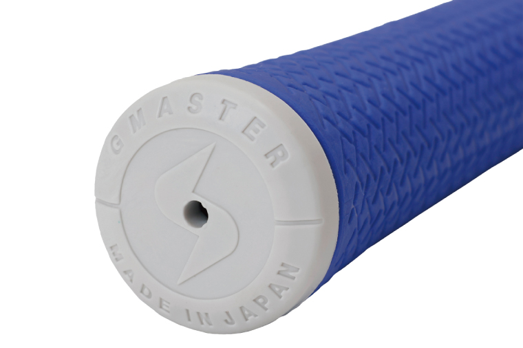 【10本セット】GMASTER GOLFGRIP(スタンダード　49g±1　バックライン無)　ロイヤルブルー×ホワイトト【ゴルフ ゴルフグリップ 高精度 スタイリッシュ グリップ 国産 国内生産】（CW012）