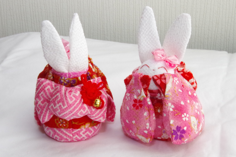 お守りうさぎ【うさぎ おまもり 人形 手作り】(CF201)