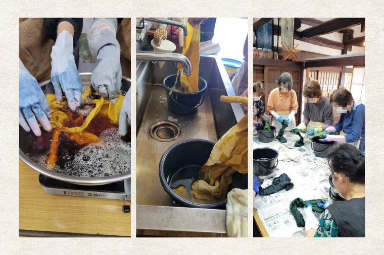 【手ぶらで参加】里山の草木染め体験【体験 染物 自然 チケット 工房 北茨城市 茨城県】(DJ001)