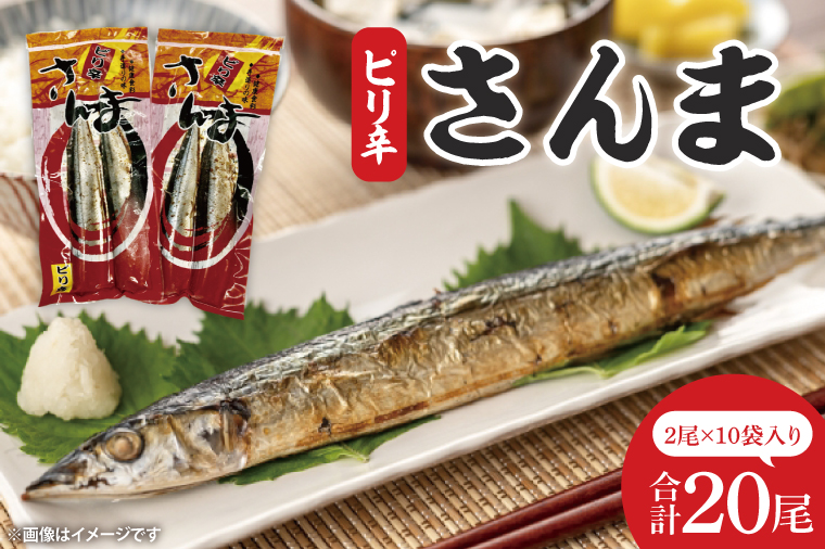 ピリ辛さんま　2尾10袋入【鮮魚 サンマ 味付き ご飯のお供】(CH201)