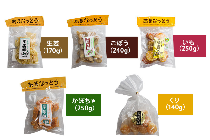 野菜と栗の甘納豆