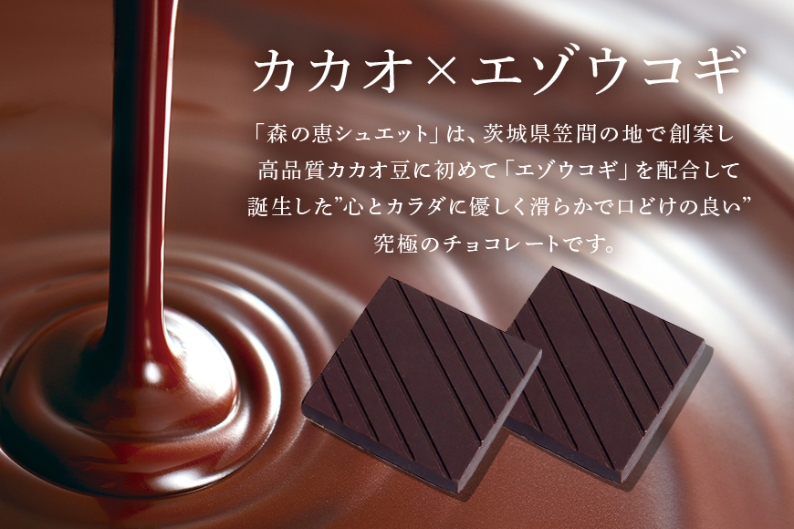 グッドヘルシーチョコ「森の恵」ビター12枚入り　≪スクエア≫