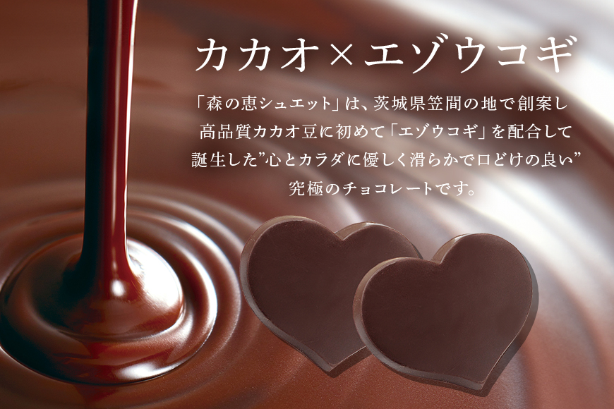 グッドヘルシーチョコ「森の恵」ビター12枚入り　≪ハート≫