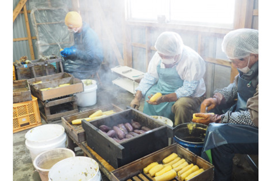 kamosの星芋セット（平干し芋400g×1 丸干し芋400g×1）紅はるか 800g 干し芋 干しいも 国産 紅はるか べにはるか さつまいも サツマイモ おやつ お菓子 和菓子 和スイーツ ほしいも ほし芋 柔らかい ダイエット スイーツ 砂糖不使用 茨城県 笠間市 ＜3/31まで受付・1月から順次発送予定＞