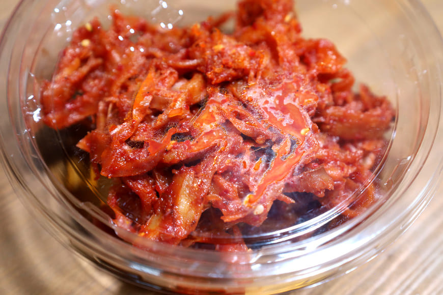 キムチ 3種 (エゴマの葉漬け 切干大根 サキイカ ) & キムチの素 セット 約 930g 本場韓国の味 大根 えごま さきいか 3種類 韓国